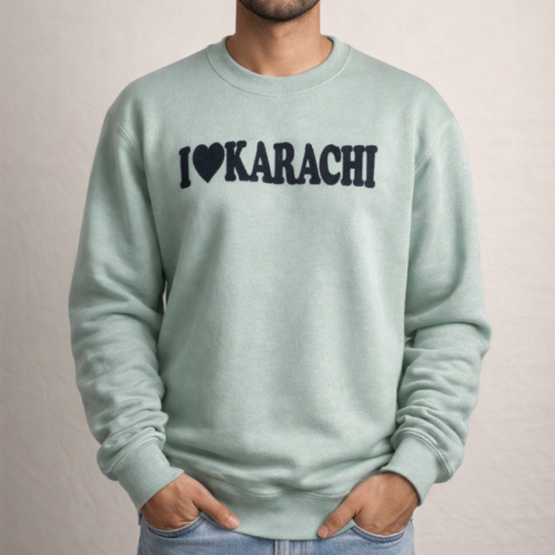 Mint Breeze fleece sweat shirt