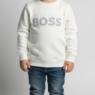 Kids' Terry Sweatshirt in Crisp White