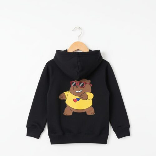 Customize Pull-Over Hoodie Kid's Black