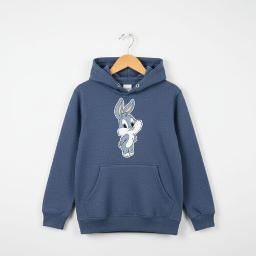 Customize Pull-Over Hoddie Kid's Blue Heather