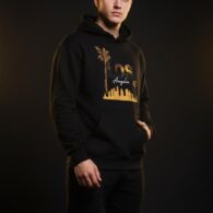 Men’s “Los Angeles Skyline” Graphic Fleece Hoodie